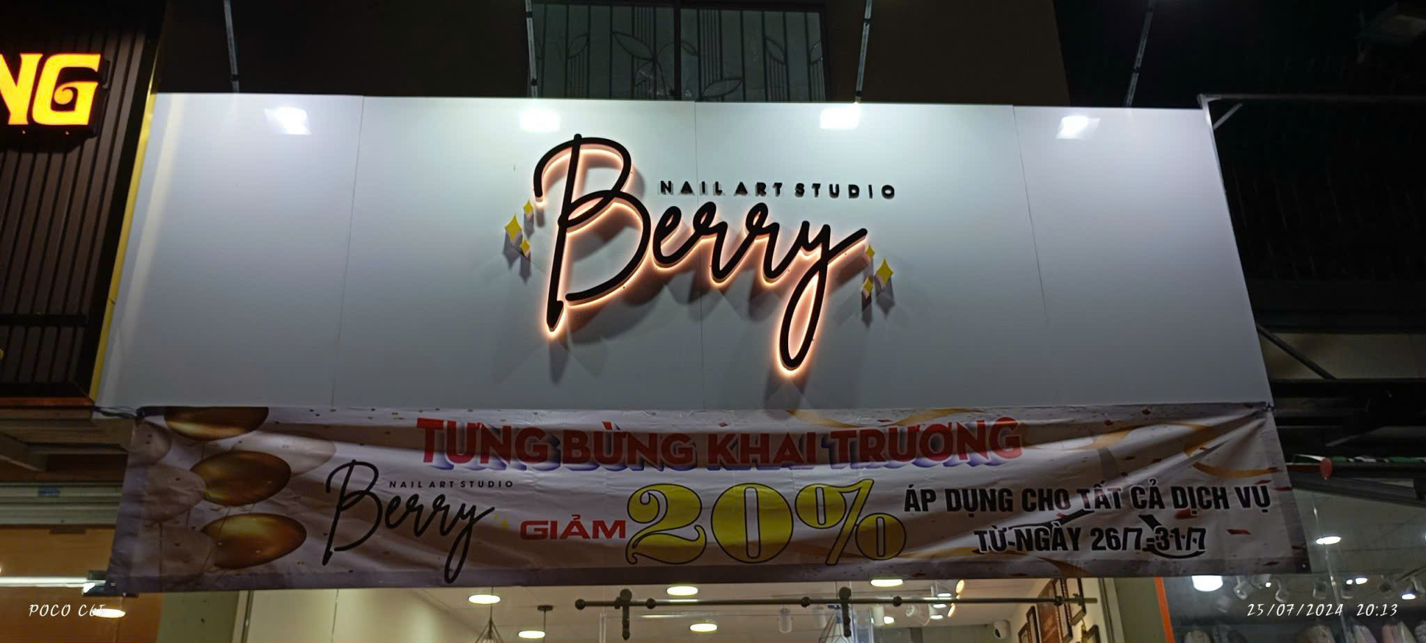 Dự án Bảng Hiệu Nail - Spa