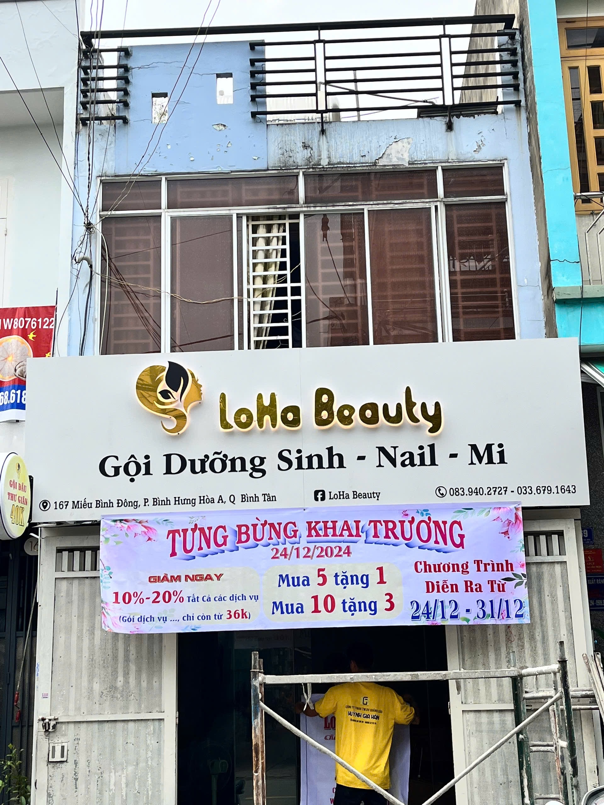 bảng hiệu tiệm nail