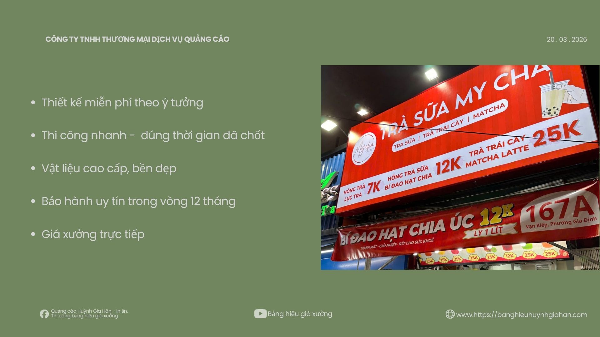 Quảng Cáo Huỳnh Gia Hân: Khẳng Định Uy Tín Với Cam Kết Bền Vững Trong Từng Công Trình