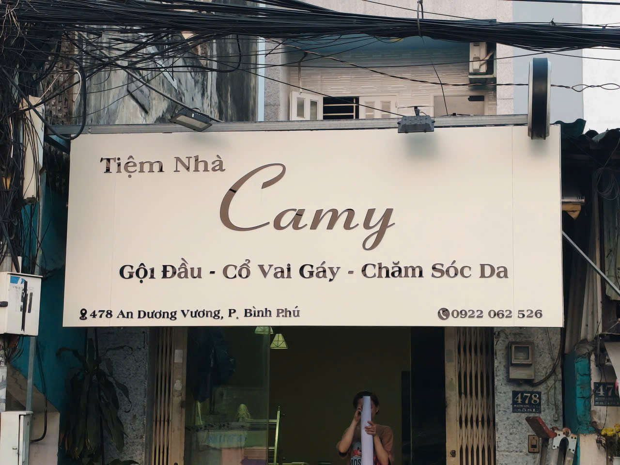 bảng hiệu spa chăm sóc da