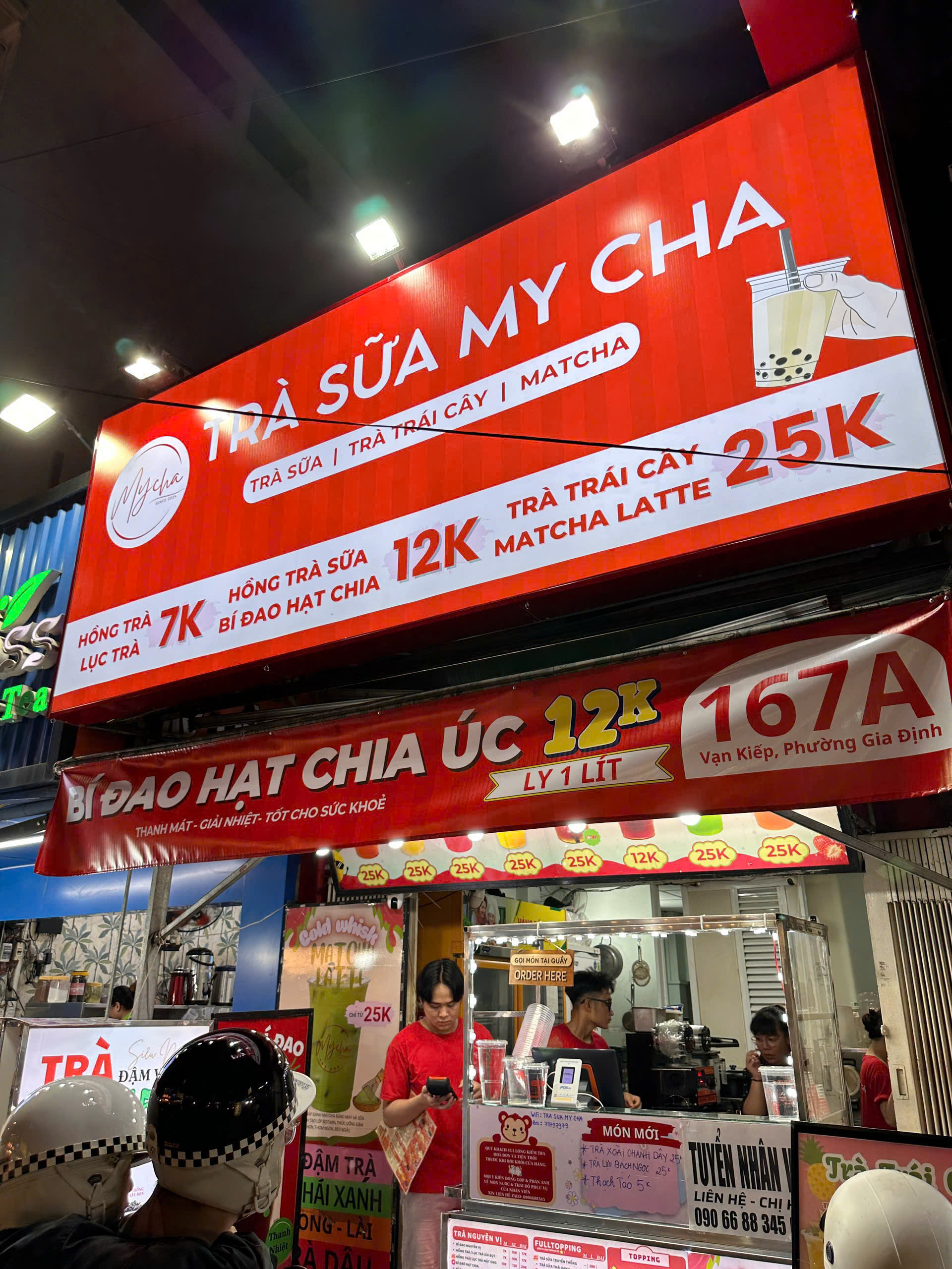 Bảng Hiệu Tiệm Trà Sữa